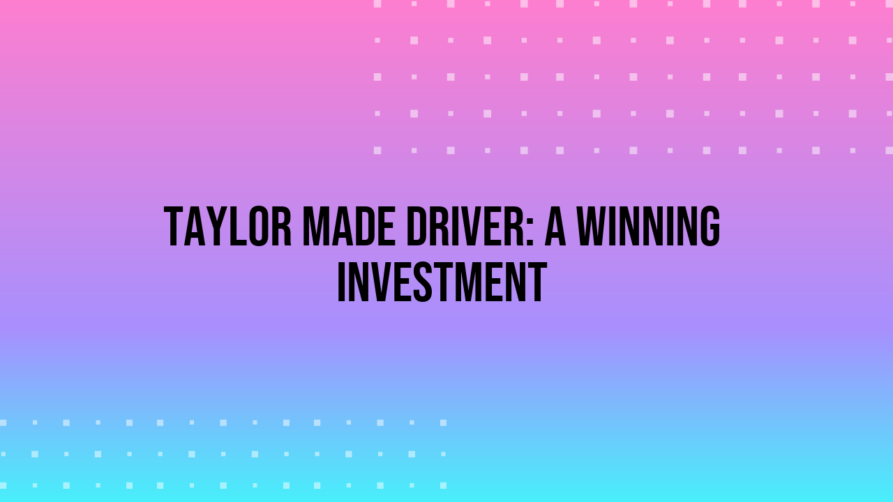 taylor made driver used